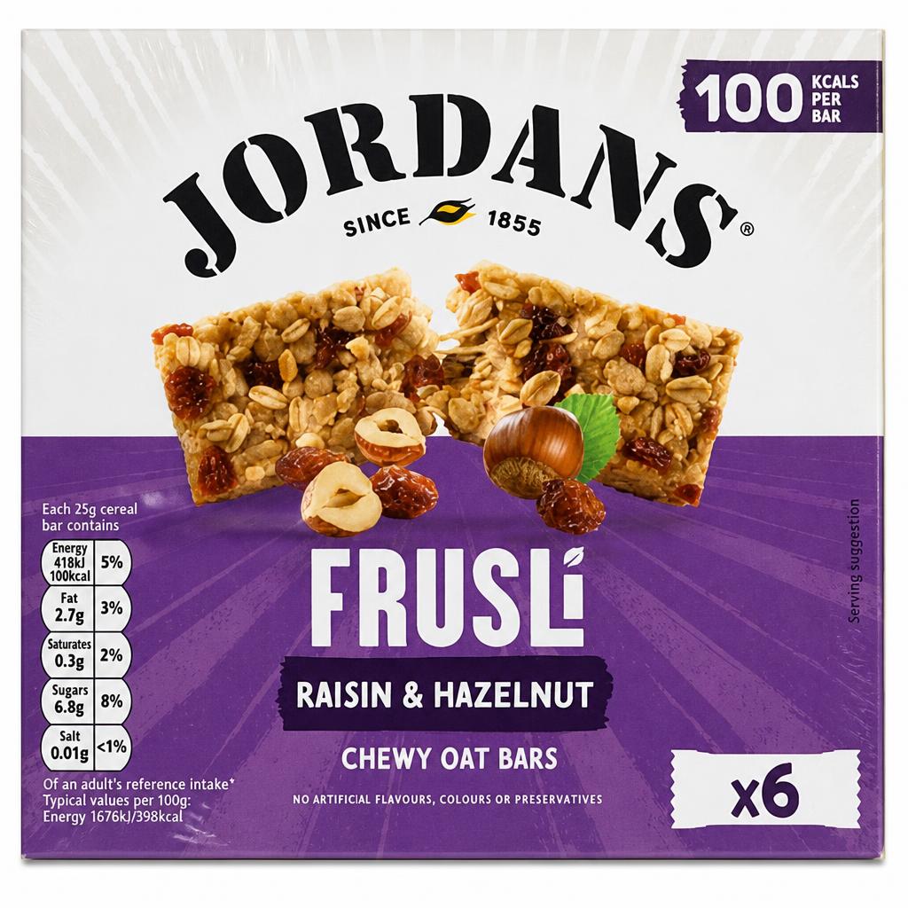 Jordans Frusli Raisin & Hazelnut Bar