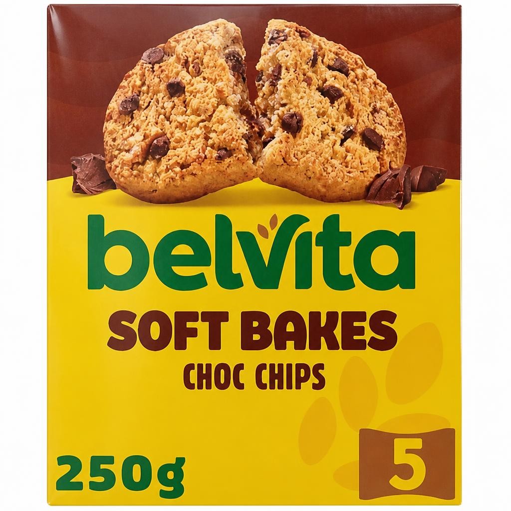 BelVita Breakfast Biscuits Soft Bakes Choc Chips 5 Pack