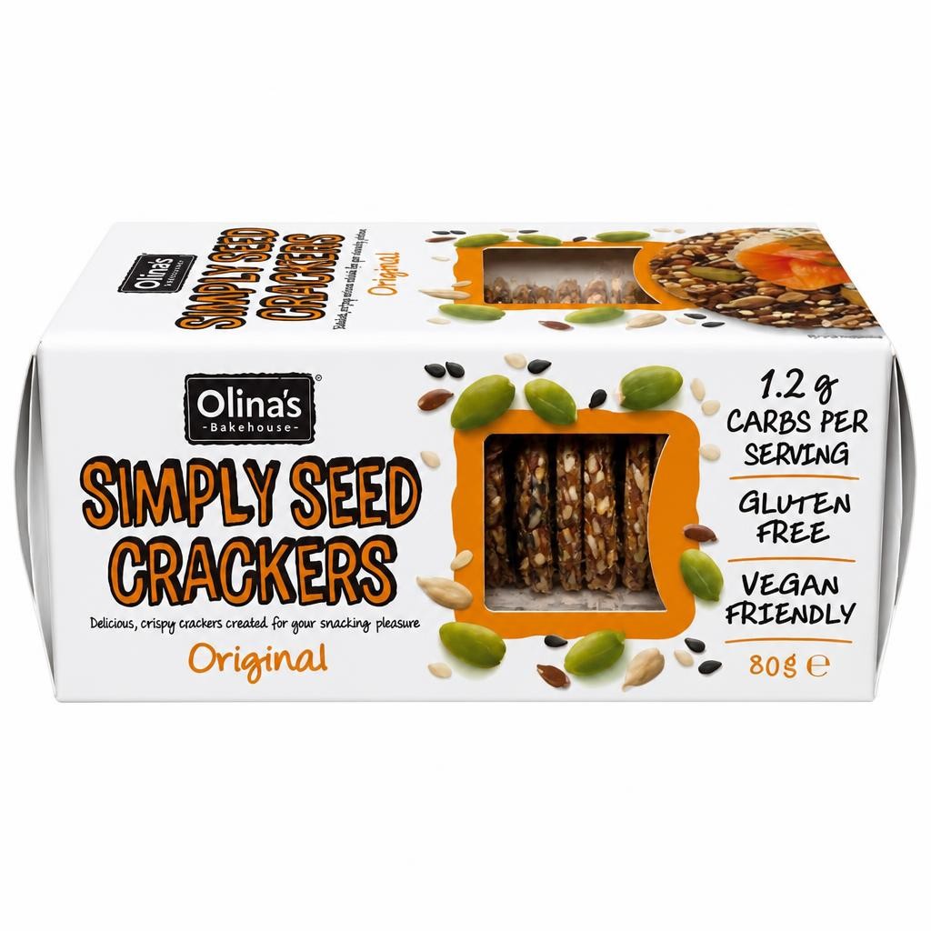 Olina's Gluten Free Simply Seeded Crackers Original