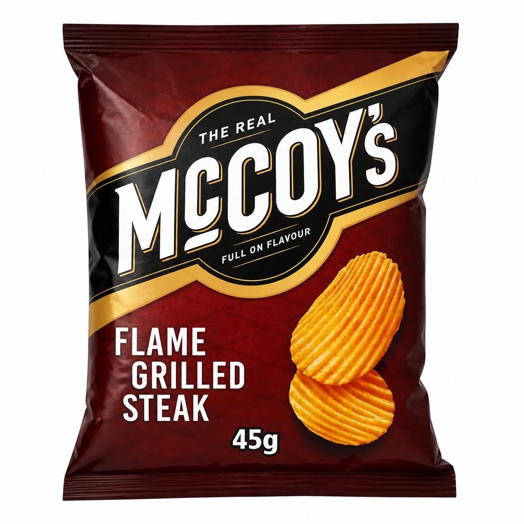McCoy's Ridge Cut Flame Grilled Steak Crisps