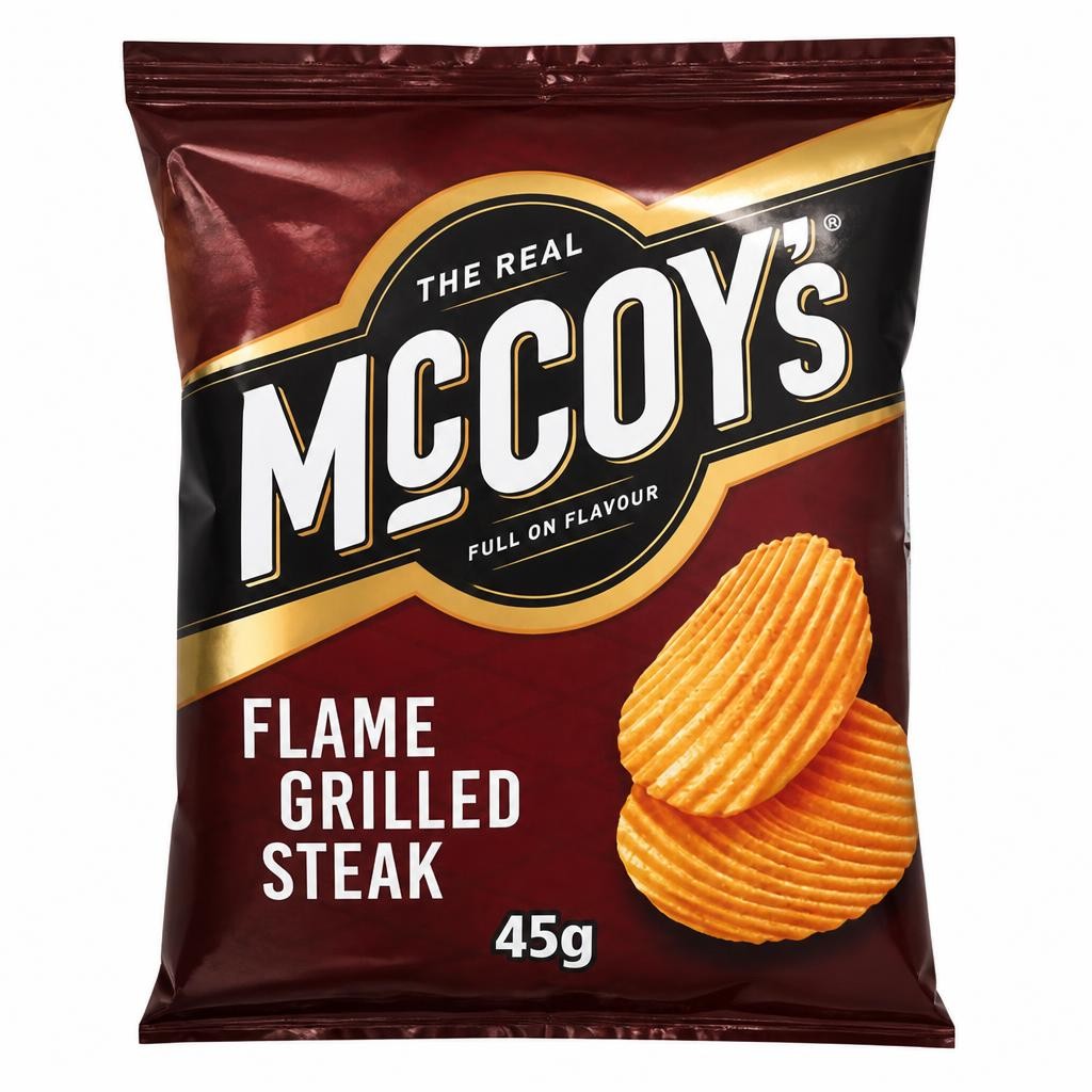 McCoy's Ridge Cut Flame Grilled Steak Crisps