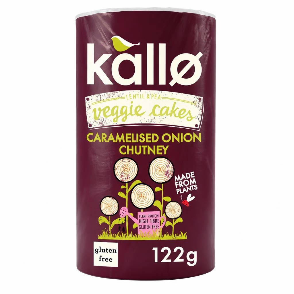Kallo Veggie Cakes Caramelised Onion Chutney