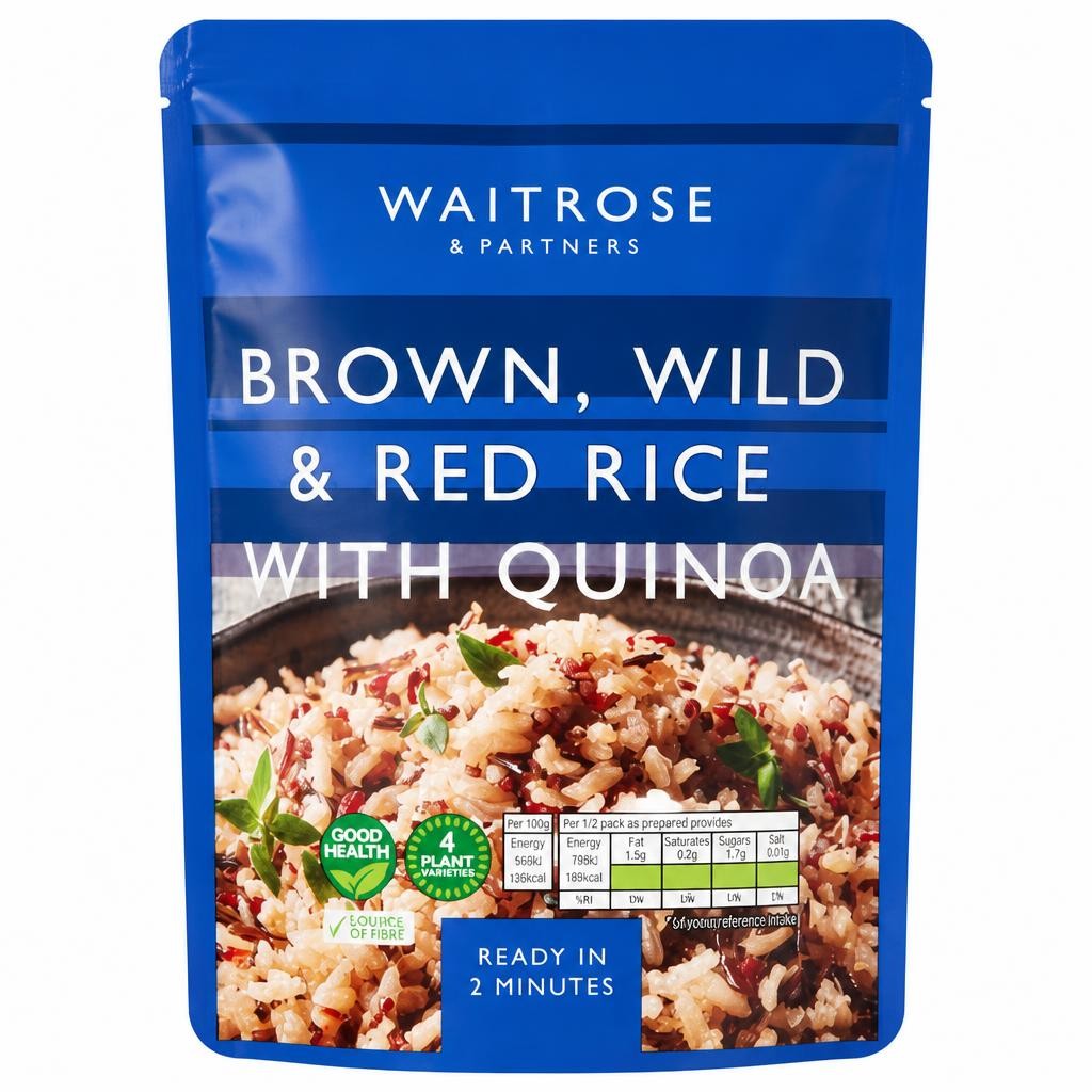 Waitrose Brown, Wild & Red Rice with Quinoa