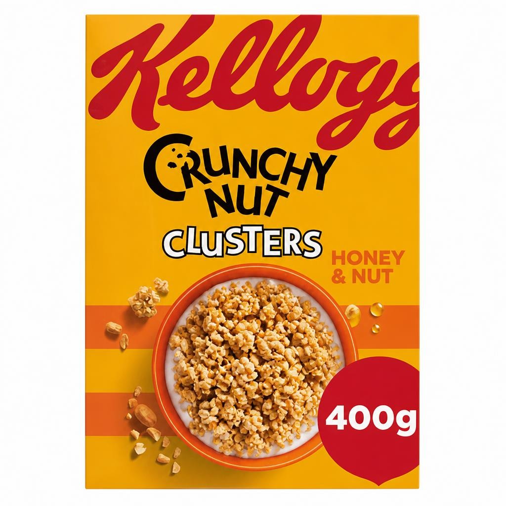 Kellogg's Crunchy Nut Honey & Nut Clusters Breakfast Cereal 400g