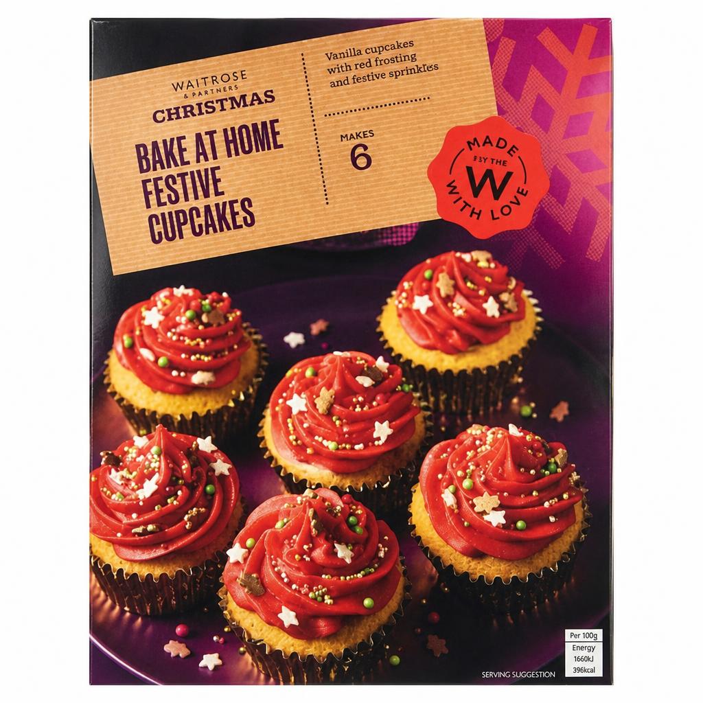Waitrose Christmas Cupcake Kit