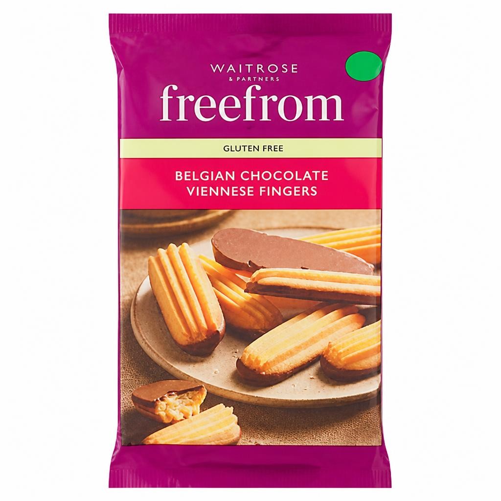 Waitrose Free From 8 Belgian Chocolate Viennese Fingers