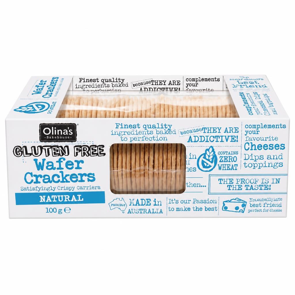 Olina's Gluten Free Wafer Crackers Natural