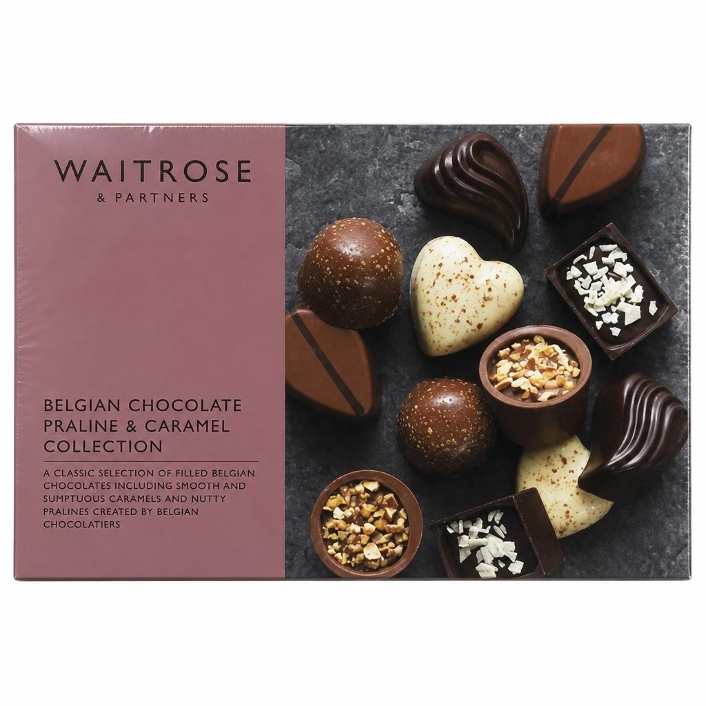 Waitrose Belgian Choc, Praline & Caramel Box