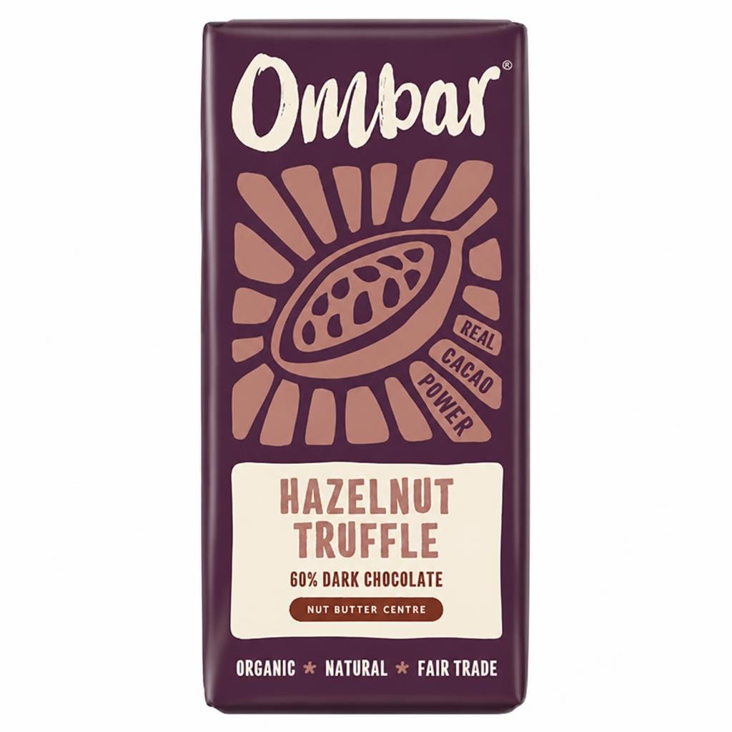 Ombar Vegan Centres Hazelnut Truffle Bar