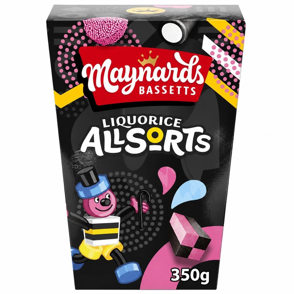 Maynards Bassetts Liquorice Allsorts Sweets Carton