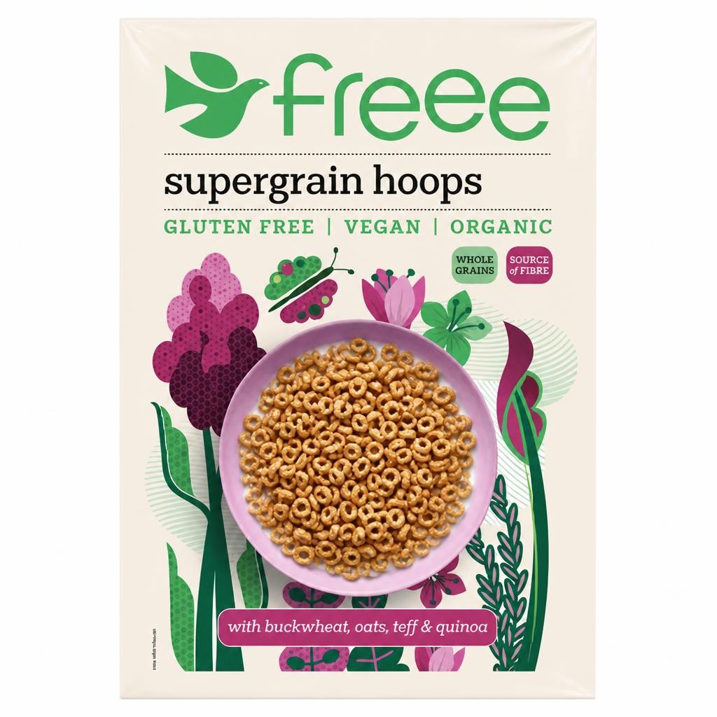 Freee Organic Gluten Free Supergrain Hoops 300g