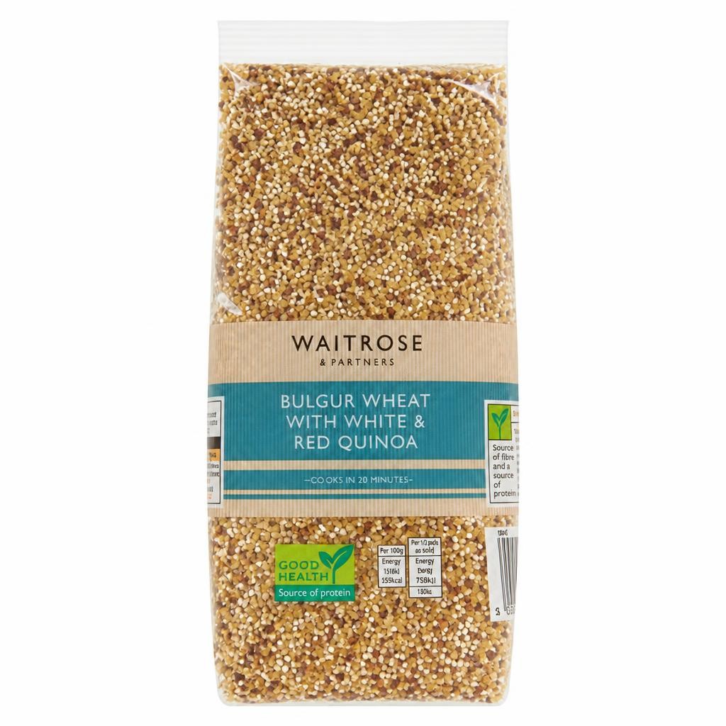 Waitrose Bulgur Wheat with White & Red Quinoa