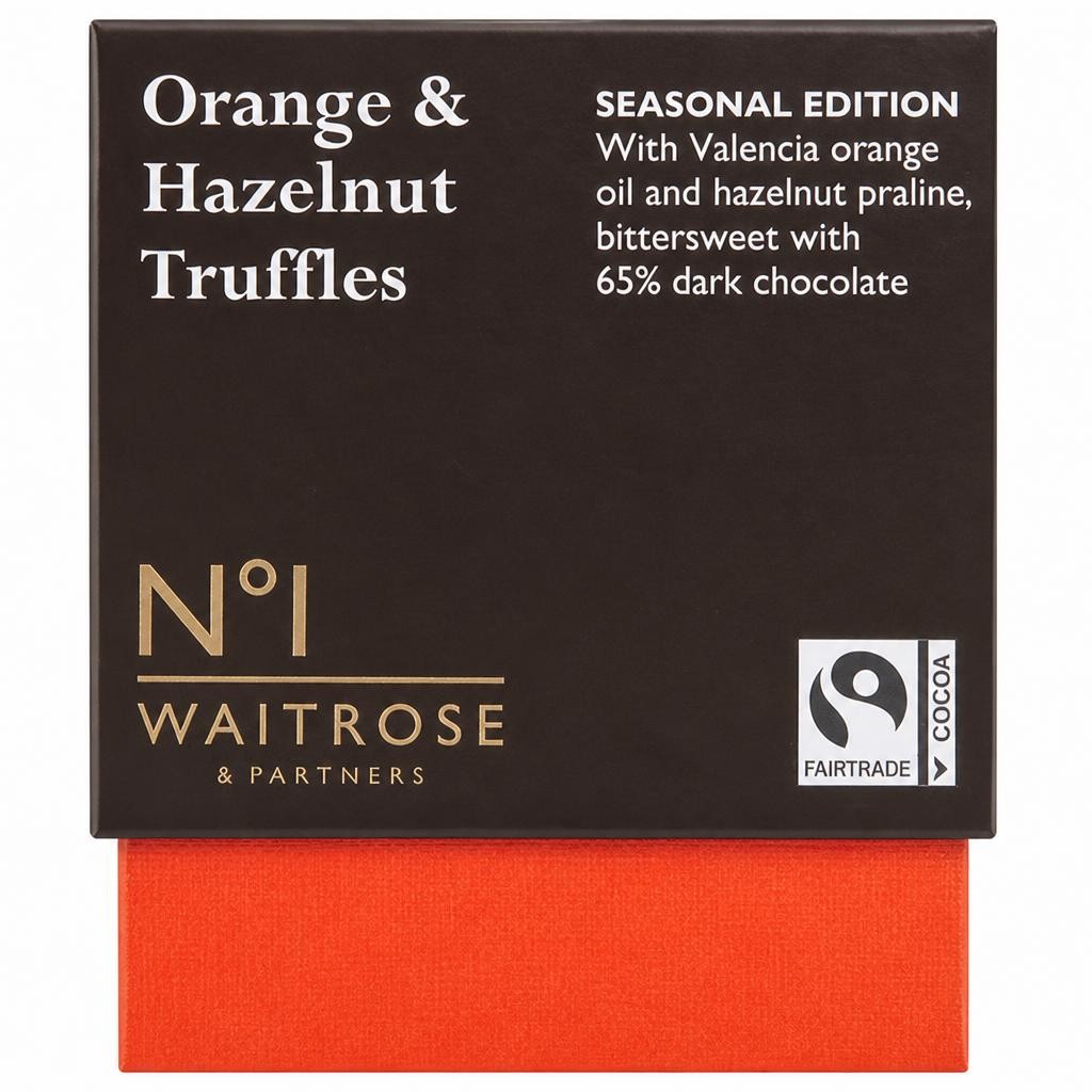 No.1 Fairtrade Orange & Hazelnut Truffles