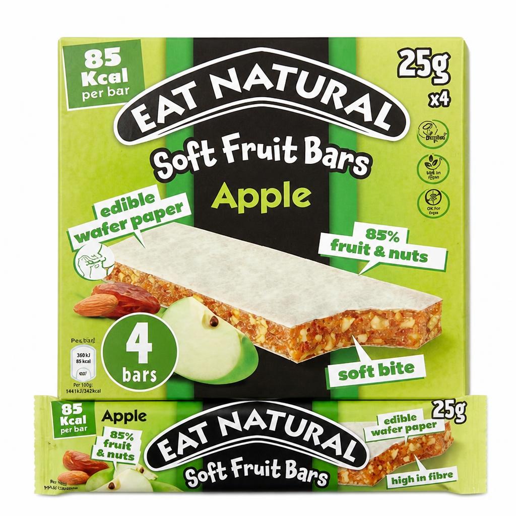 Eat Natural Soft Apple Fruit & Nut Snack Bars Multipack