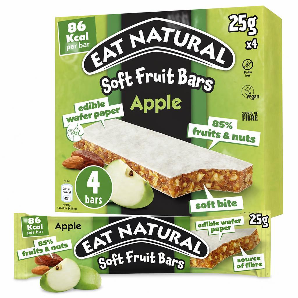 Eat Natural Soft Apple Fruit & Nut Snack Bars Multipack