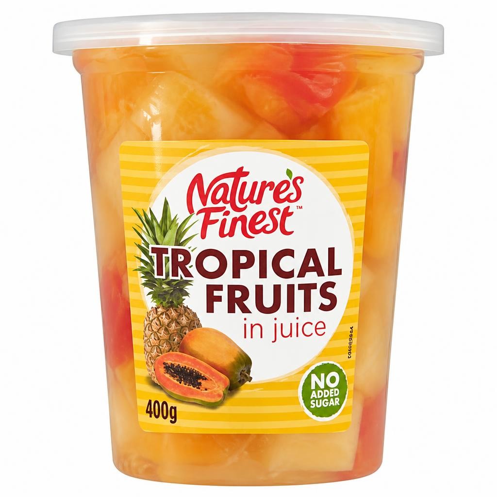 Nature's Finest Tropical Fruits in Juice