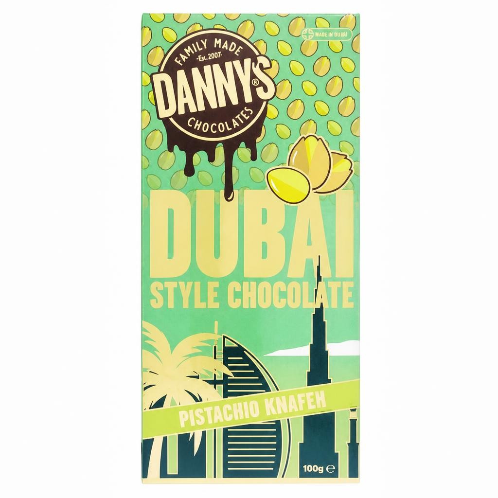 Danny's Dubai Style Chocolate Pistachio Knafeh Bar
