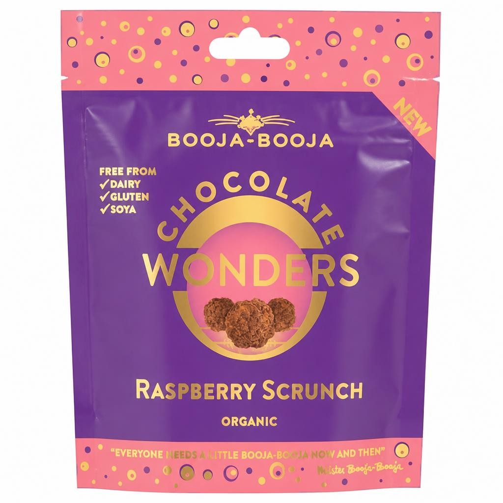 Booja-Booja Chocolate Wonders Raspberry Scrunch Organic