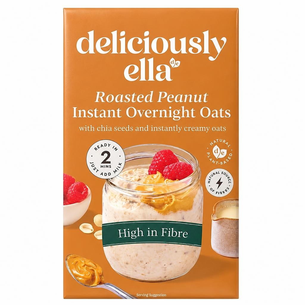 Deliciously Ella Roasted Peanut Instant Overnight Oats
