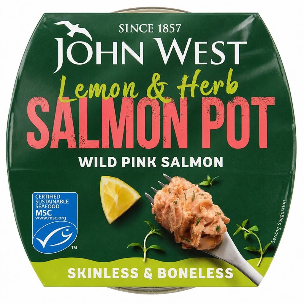 John West Fridge Pot MSC Pink Salmon with Lemon & Herbs
