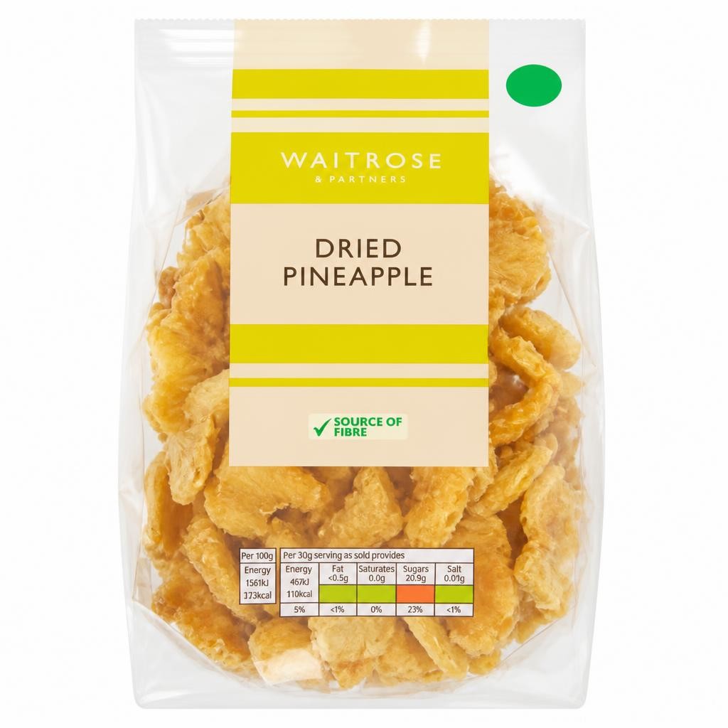 Waitrose Dried Pineapple