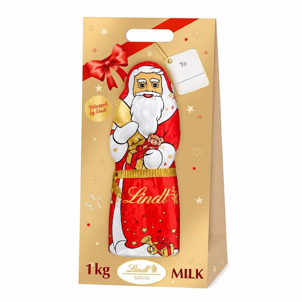 Lindt Giant Milk Chocolate Santa