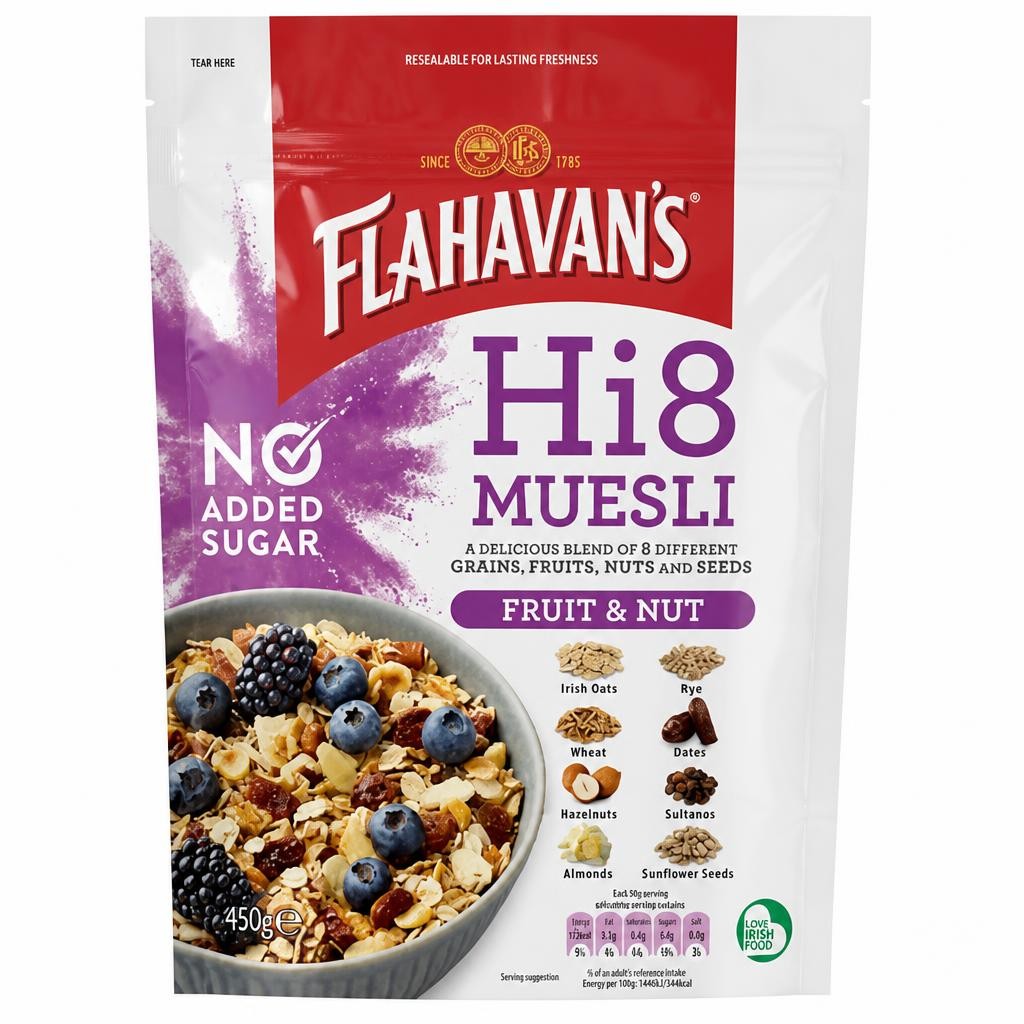 Flahavan's Hi8 Muesli Fruit & Nut