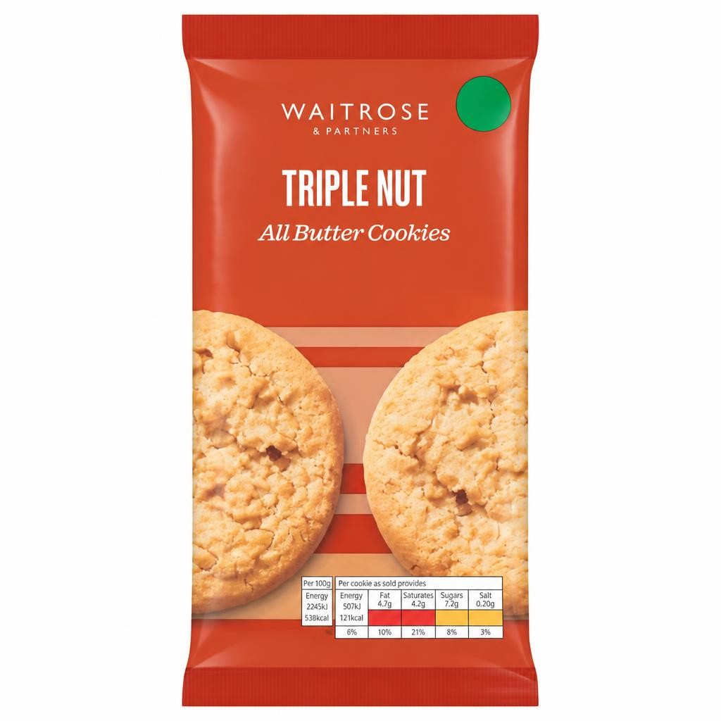 Waitrose Triple Nut All Butter Cookies