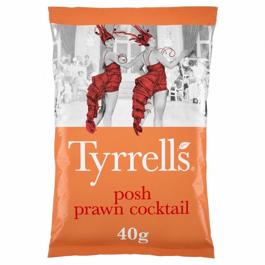 Tyrrells Posh Prawn Cocktail Crisps