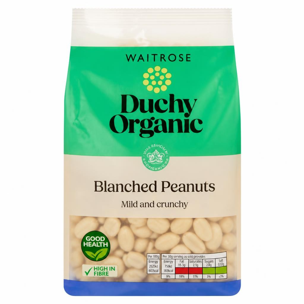 Waitrose Duchy Organic Blanched Peanuts