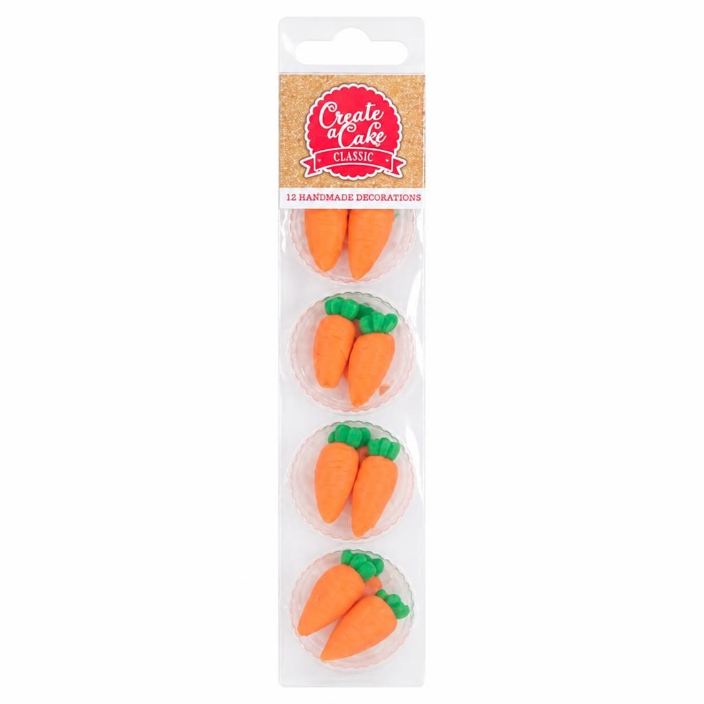 Create a Cake 2D Carrot Decorations 12s