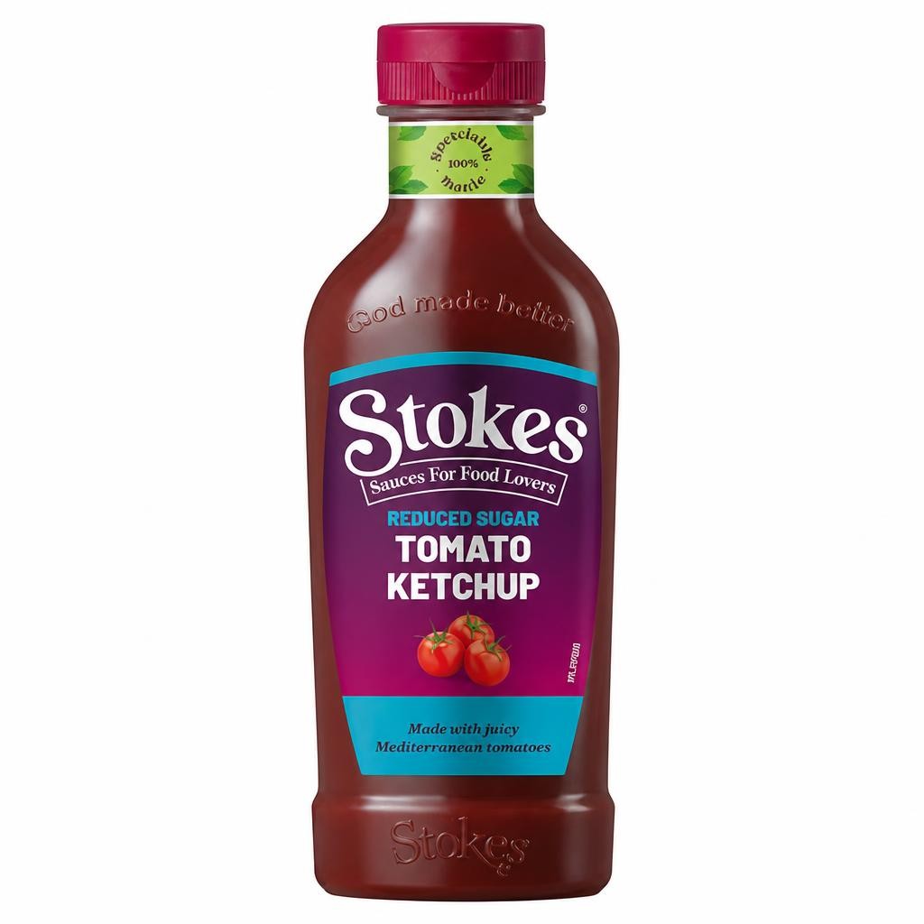 Stokes Reduced Sugar Tomato Ketchup