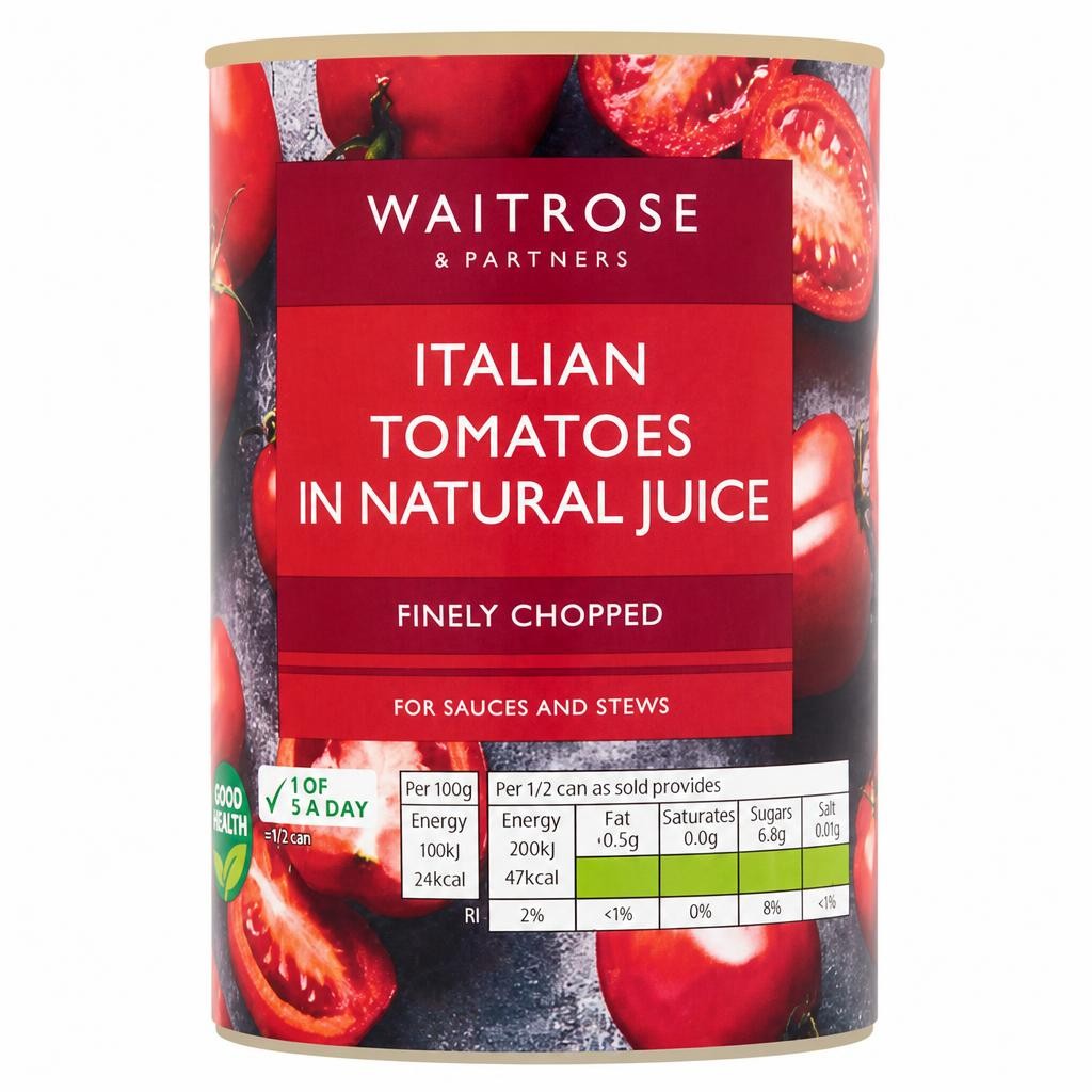 Waitrose Finely Chopped Italian Tomatoes