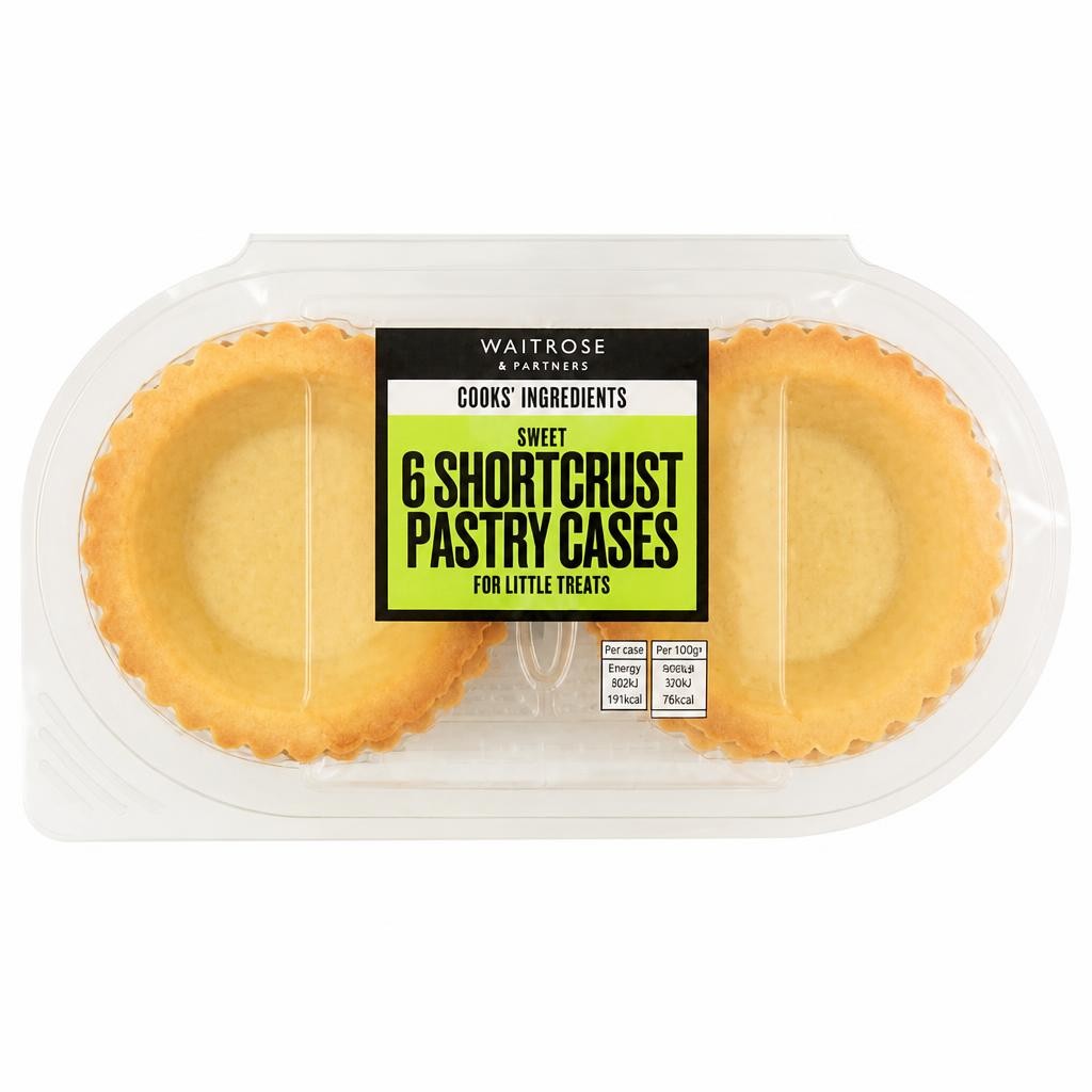 Cooks' Ingredients 6 Sweet Pastry Cases
