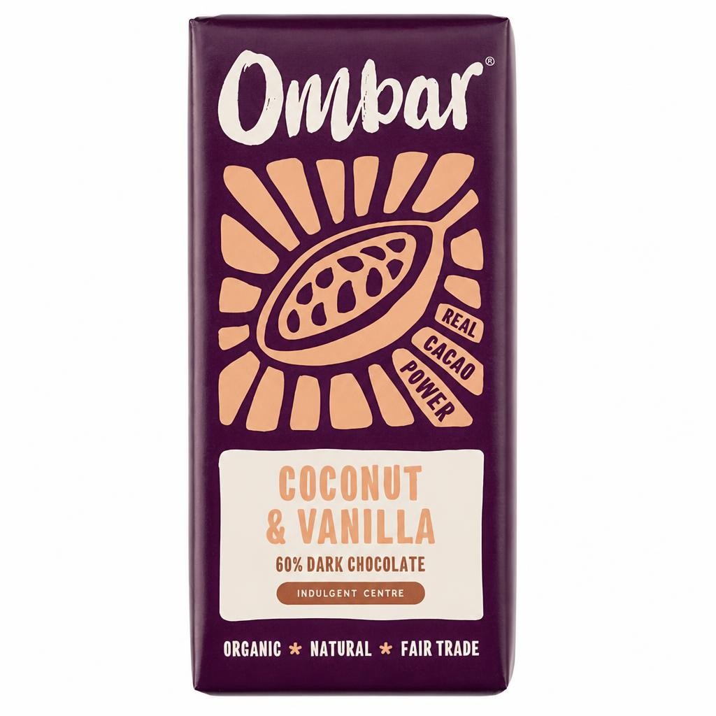 Ombar Vegan Centres Coconut & Vanilla Bar