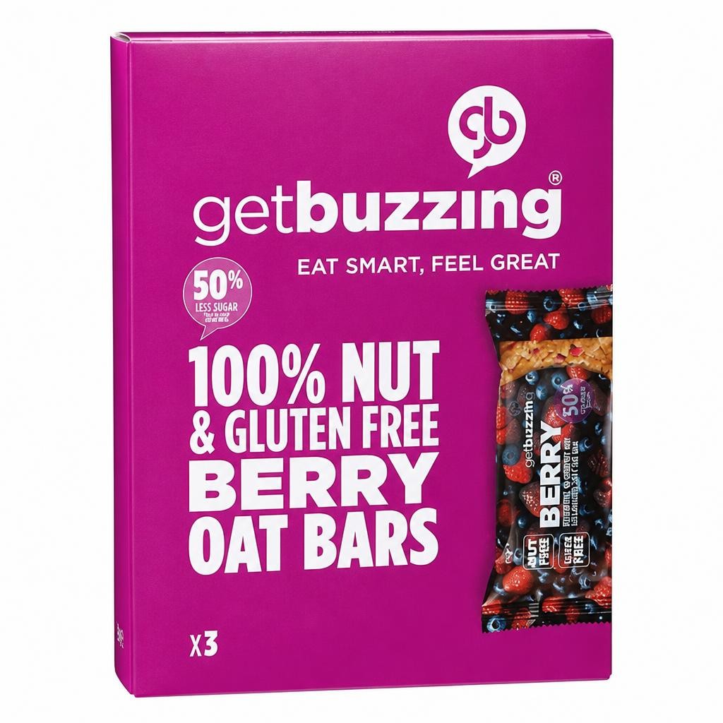 Get Buzzing 3 Nut Free Berry Bars