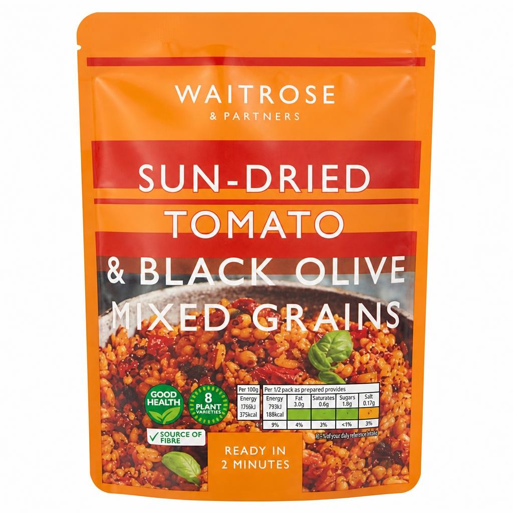 Waitrose Sun-Dried Tomato & Black Olive Grains