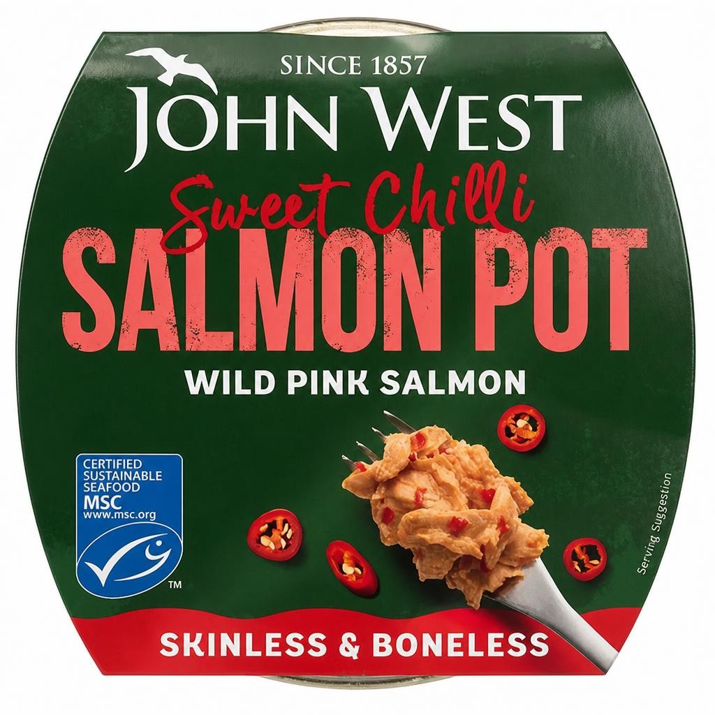 John West Fridge Pot MSC Pink Salmon with Sweet Chilli