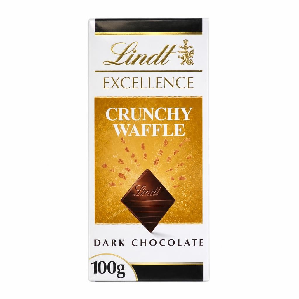 Lindt Excellence Dark Chocolate Crunchy Waffle Bar