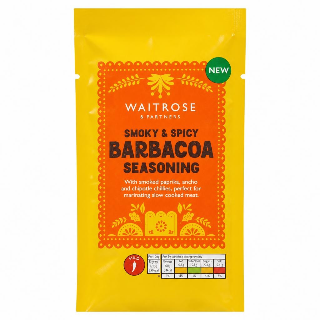 Waitrose Smoky & Spicy Barbacoa Seasoning