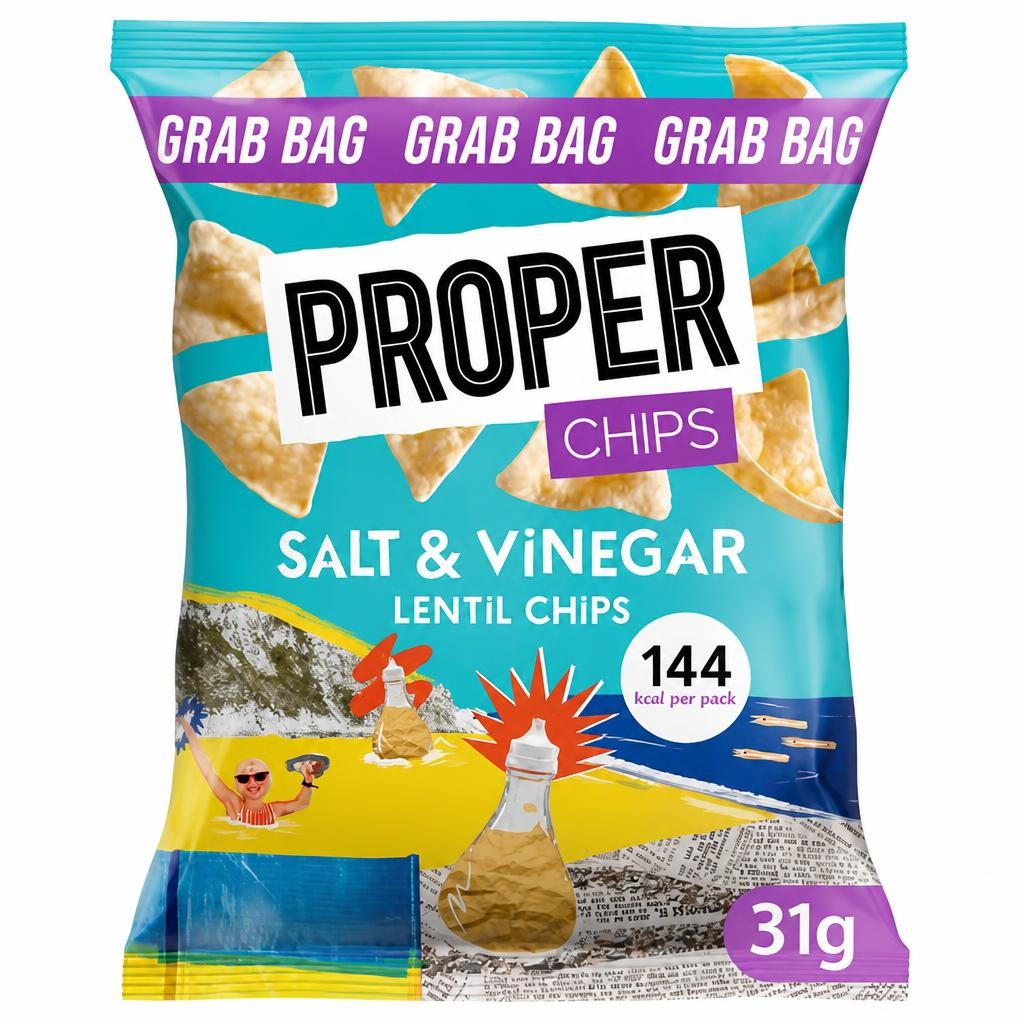 Proper Chips Salt & Vinegar Lentil Chips