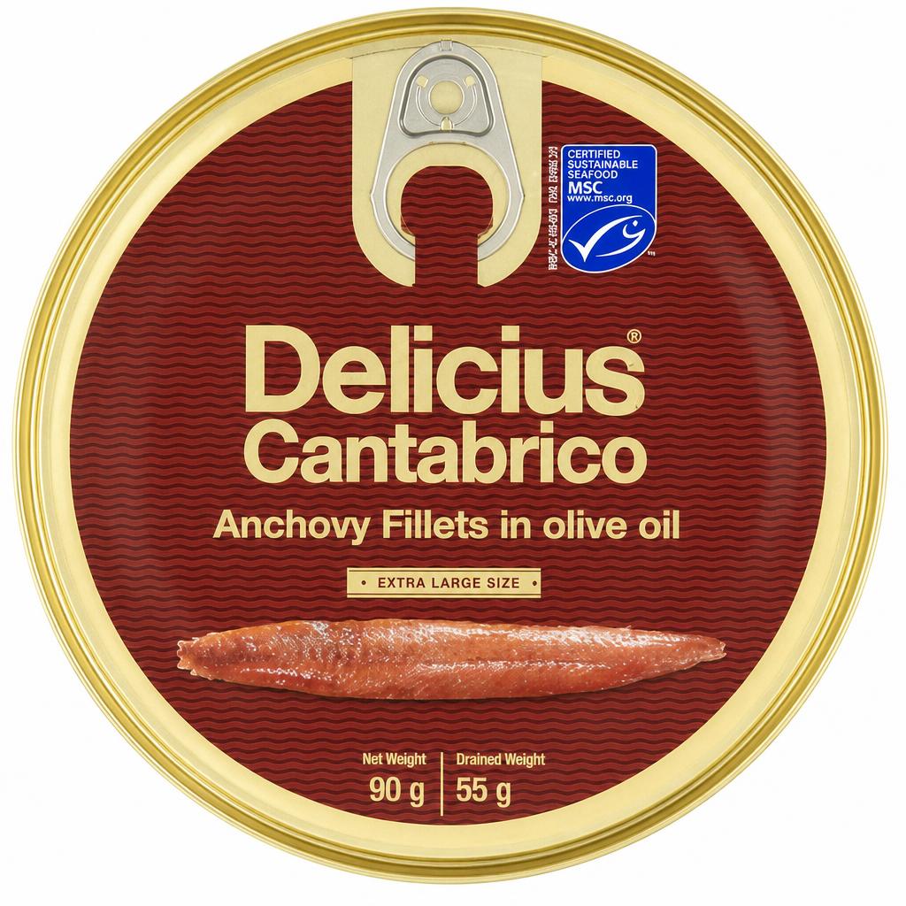 Cantabrian MSC Anchovy Fillets in Olive Oil