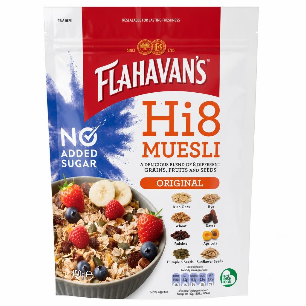 Flahavan's Hi8 Muesli Original