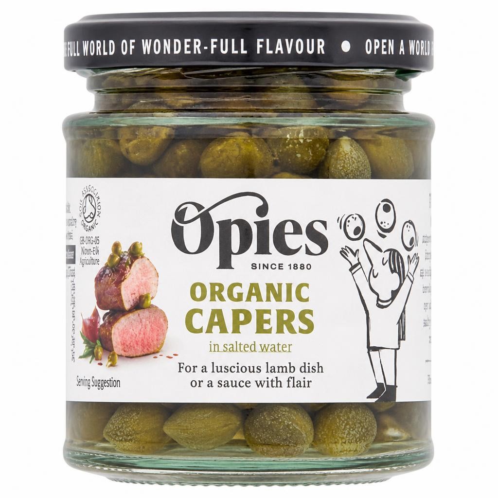 Opies Organic Capers in Salt Water