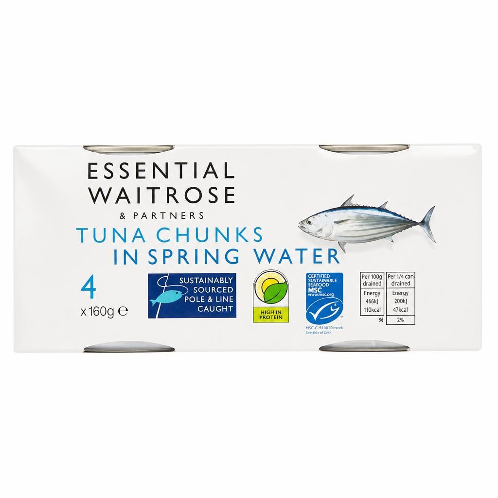 Essential MSC Tuna Chunks in Spring Water