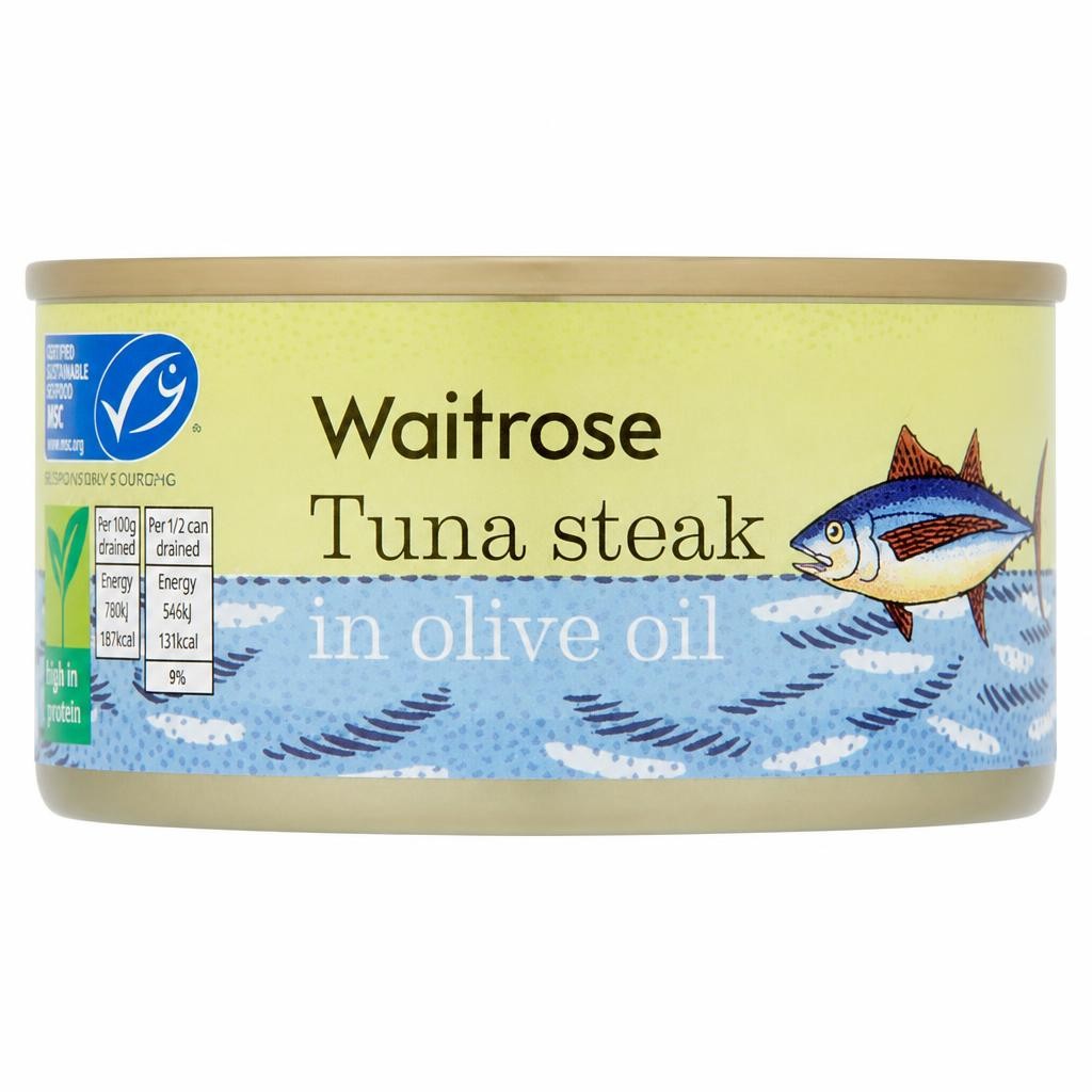 Waitrose MSC Tuna Steak in Olive Oil