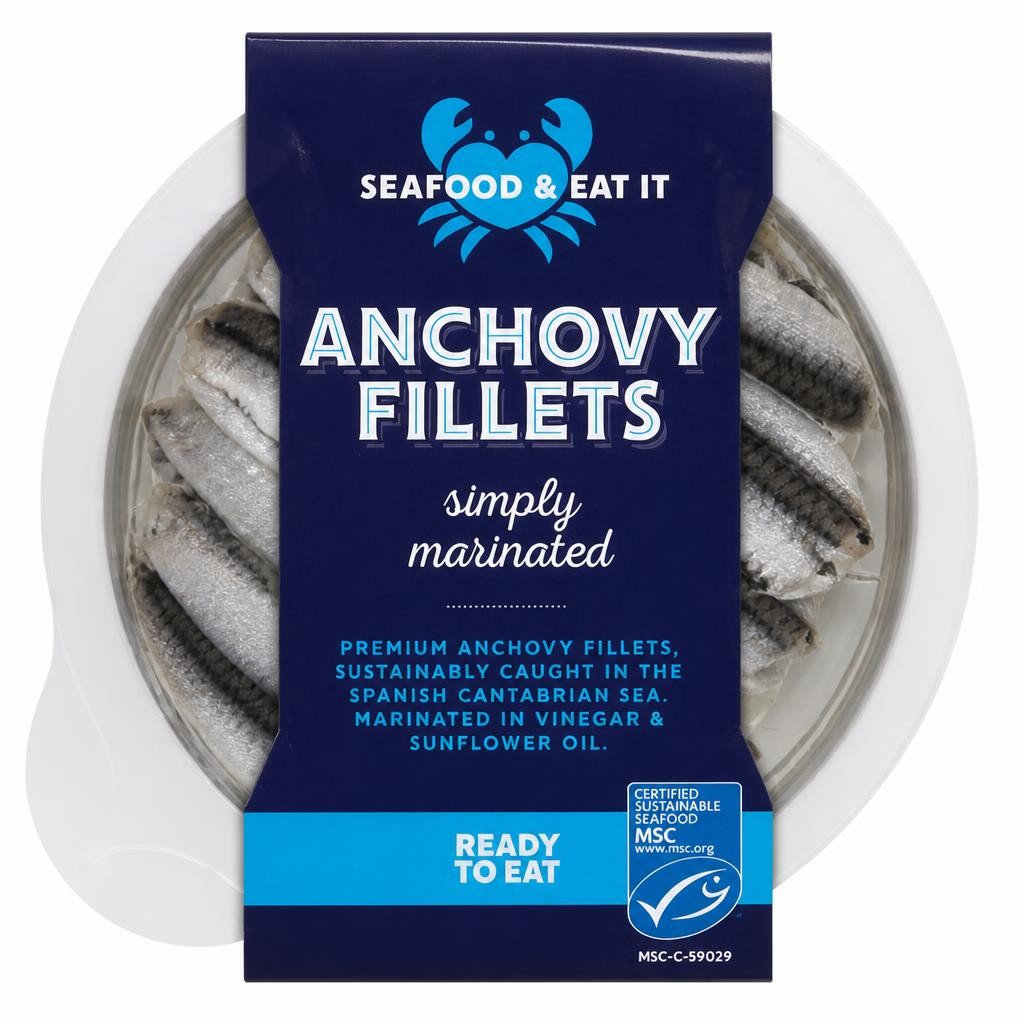 Seafood & Eat It Anchovy Fillets Simply Marinated
