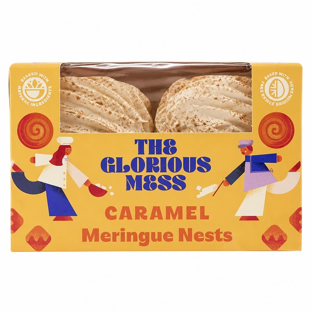 The Glorious Mess Caramel Meringue Nests