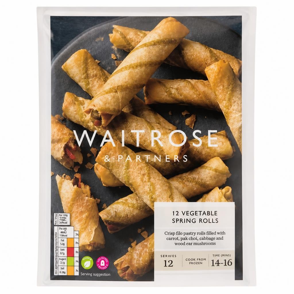 Waitrose 12 Vegetable Spring Rolls