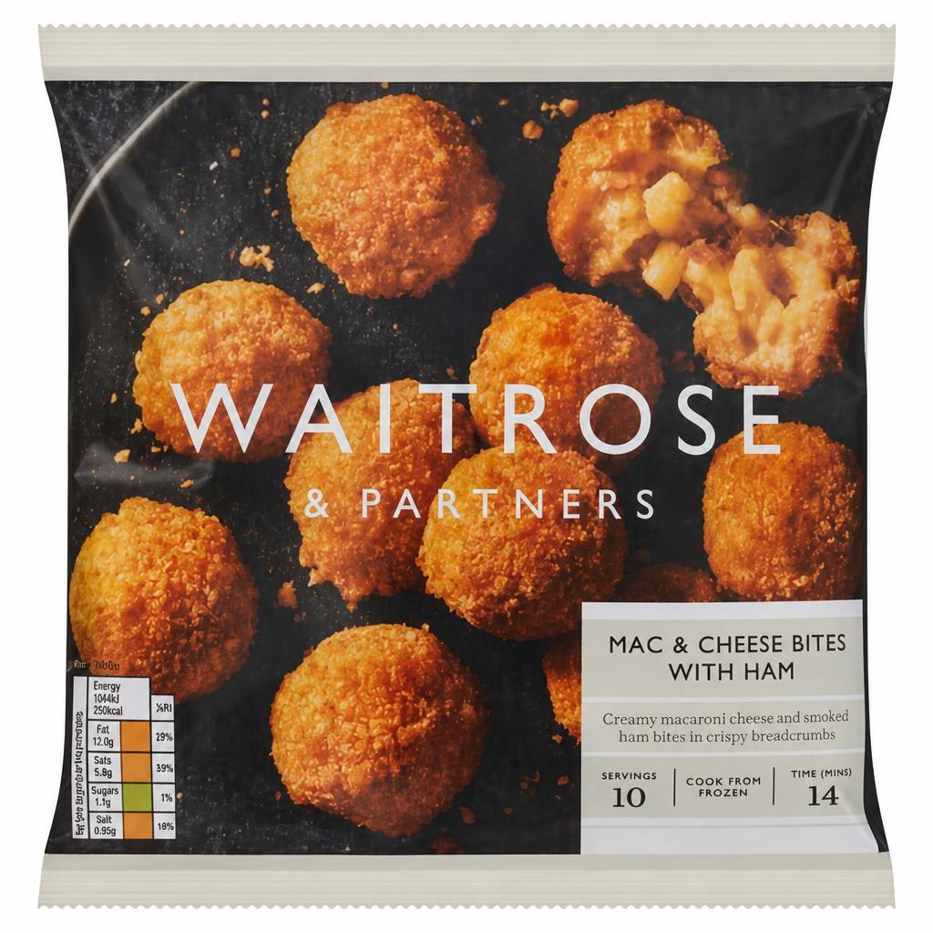 Waitrose Mac & Cheese Bites With Ham